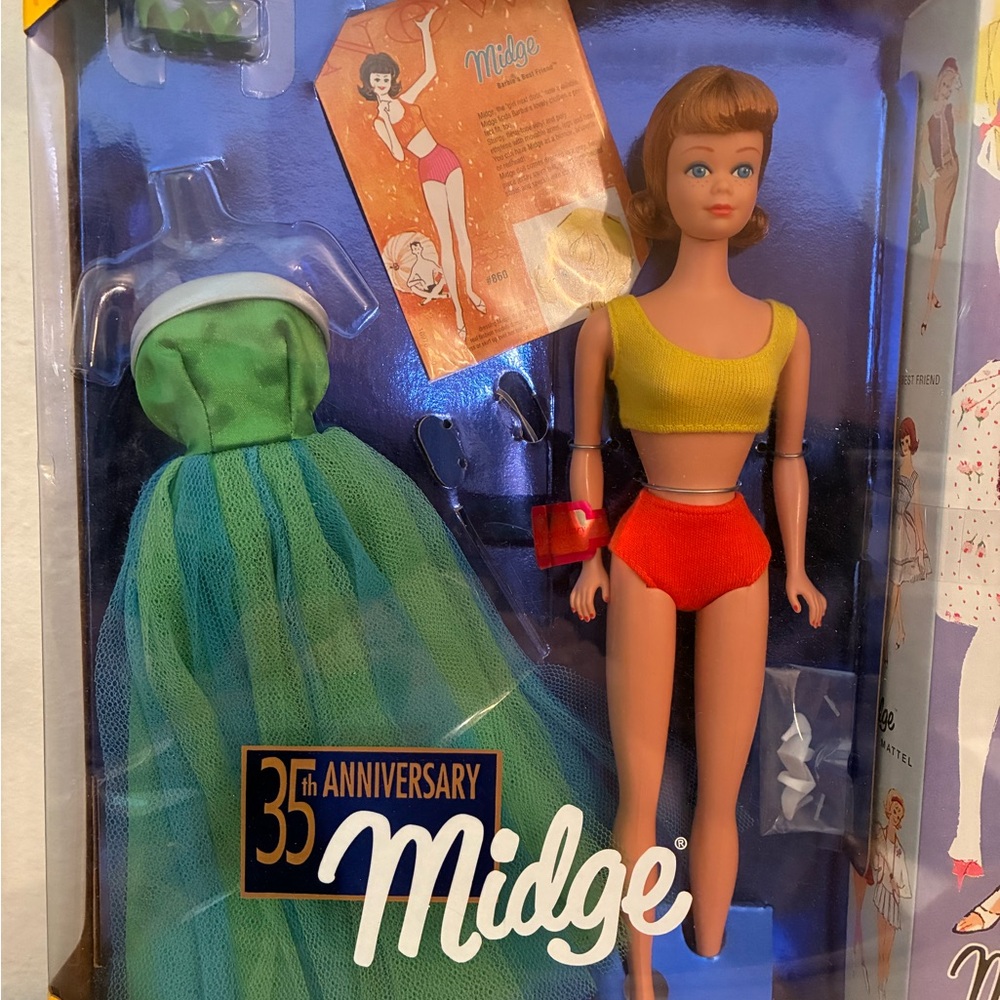 🆕 35th Anniversary Midge 1997 Barbie Doll - Picture 4 of 10